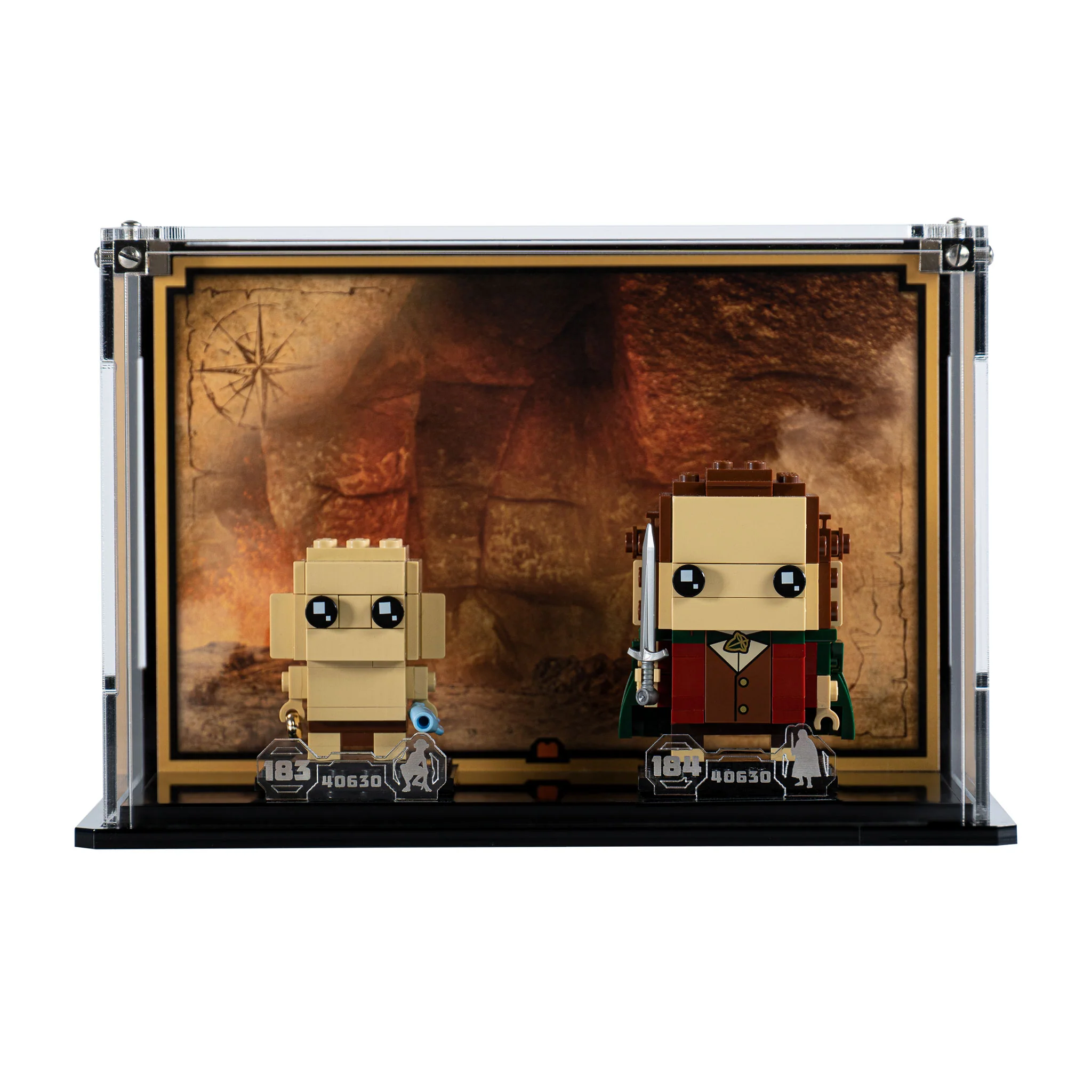 Display Case for LEGO® Brickheadz: Frodo™ & Gollum™ (40630) - Image 2