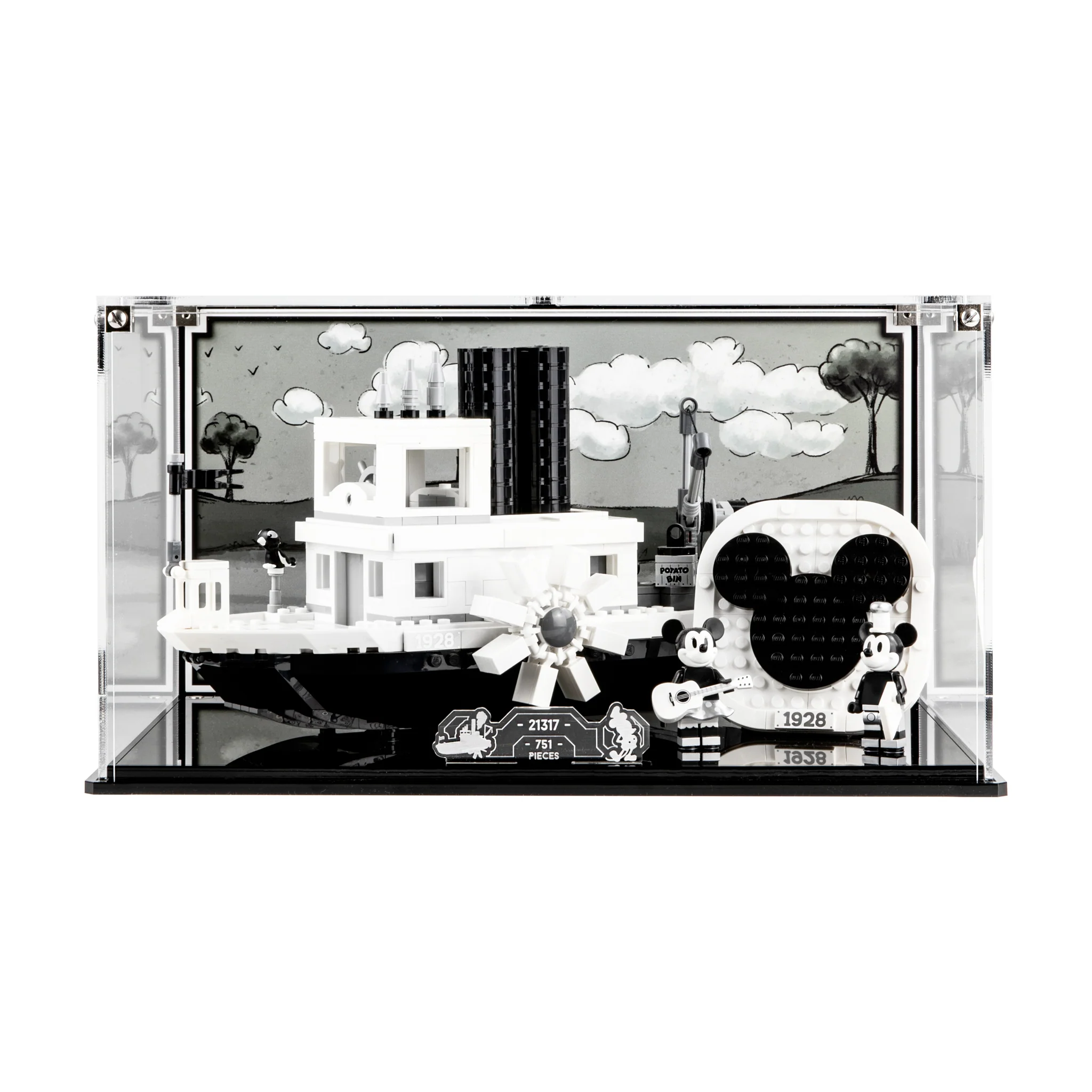 Display Case for LEGO® Ideas: Steamboat Willie (21317)