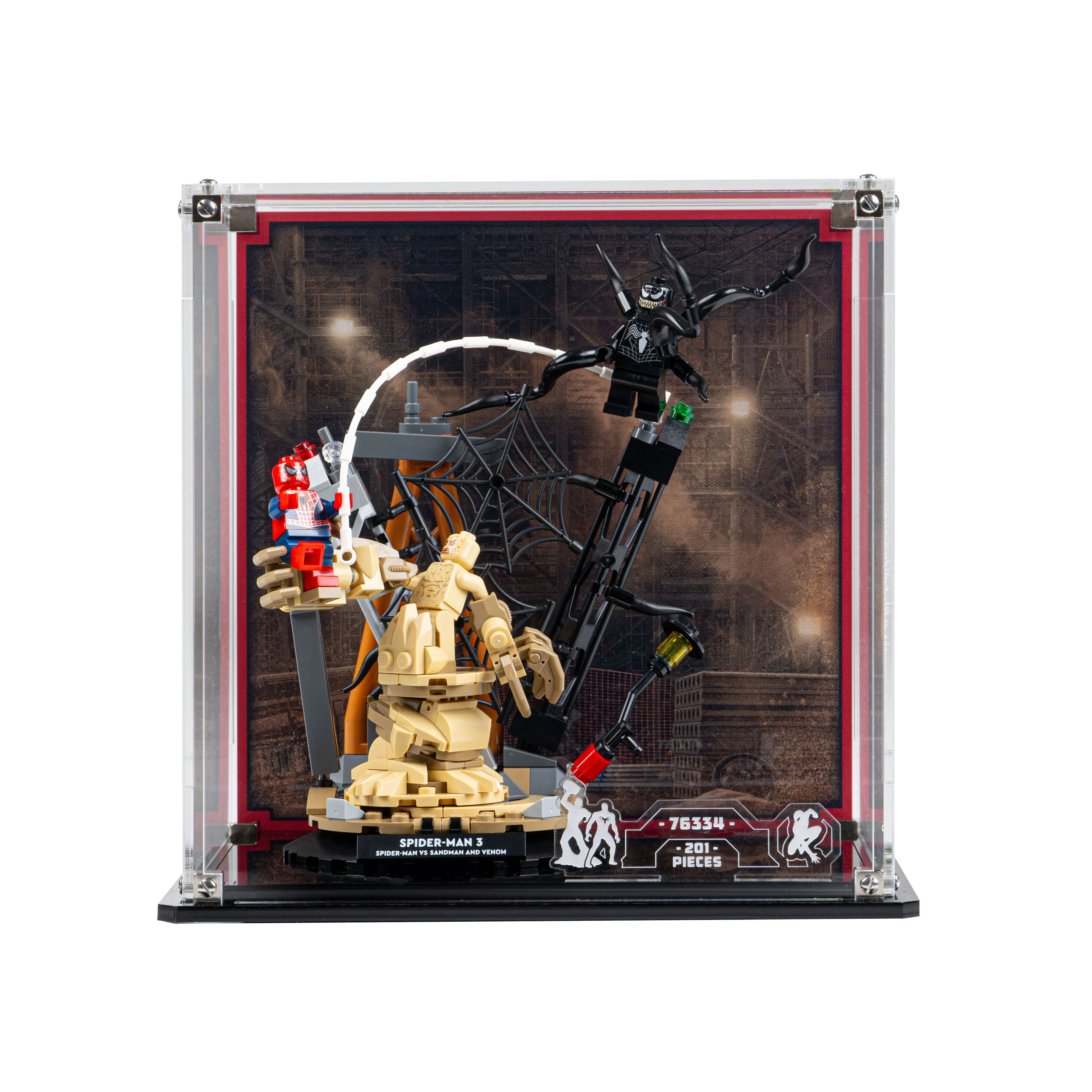 Display Case for LEGOĀ® Marvel: Epic Battle: Spider-Man vs. Sandman (76334) - Image 3