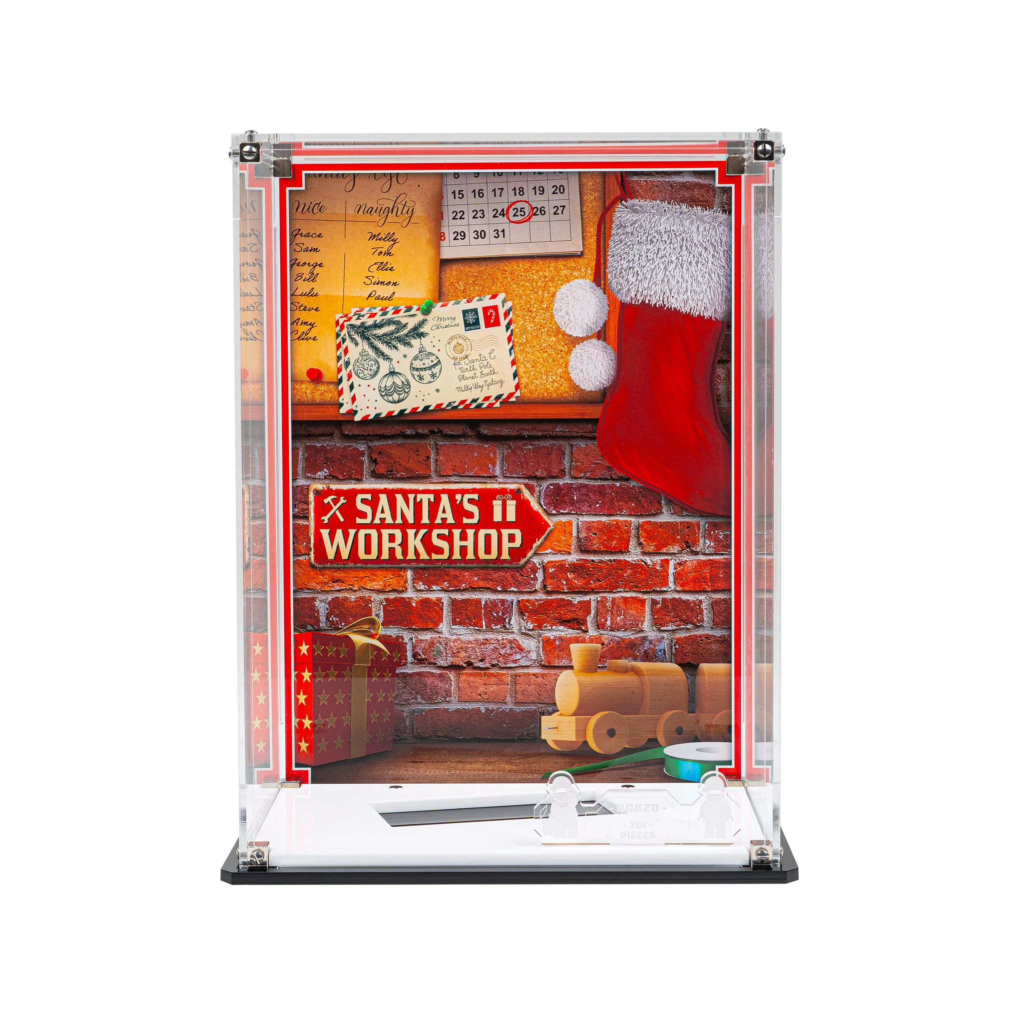 Display Case for LEGO® Up-Scaled Santa Minifigure (40820) - Image 13
