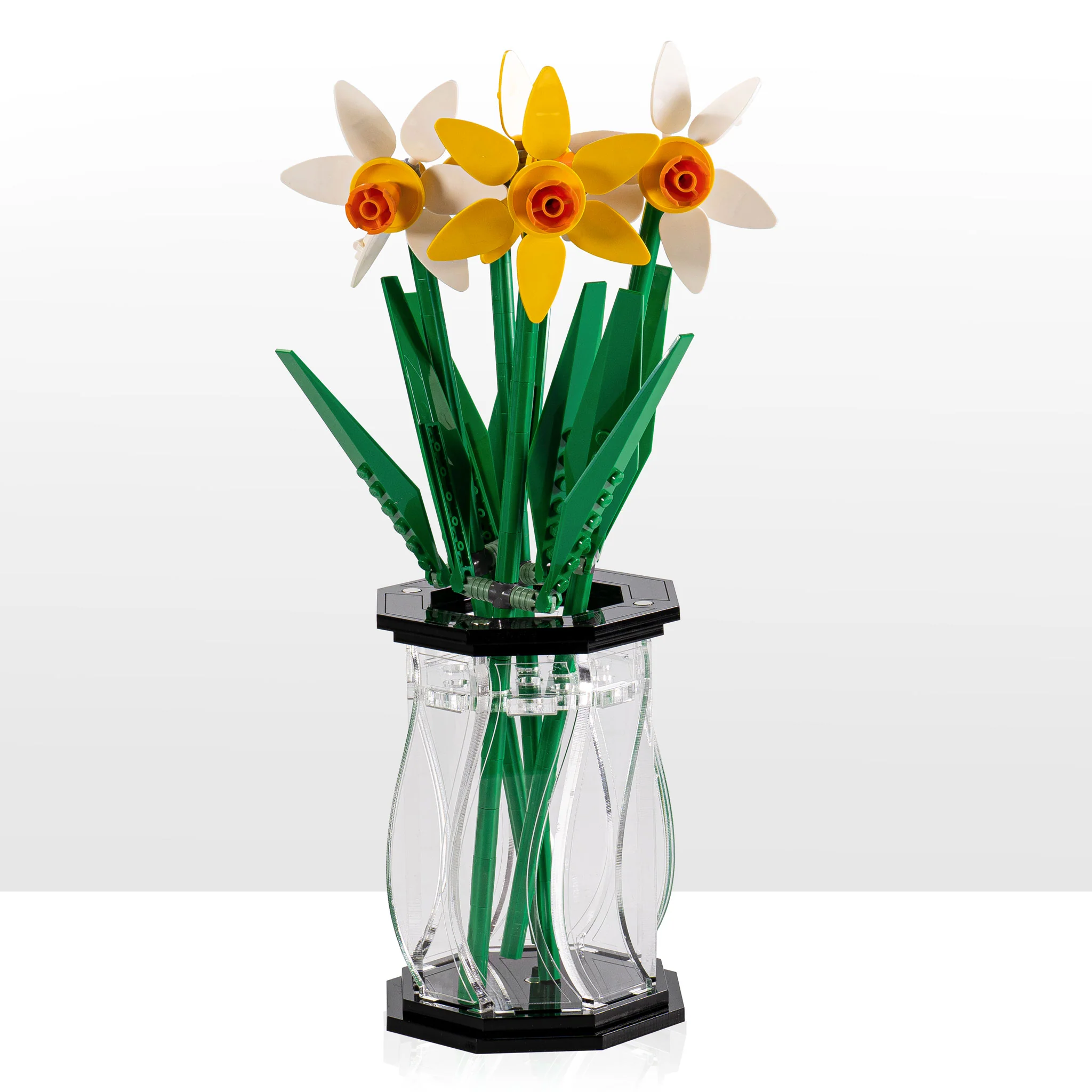 Large Display Vase for LEGO® Flowers - Black - Image 4