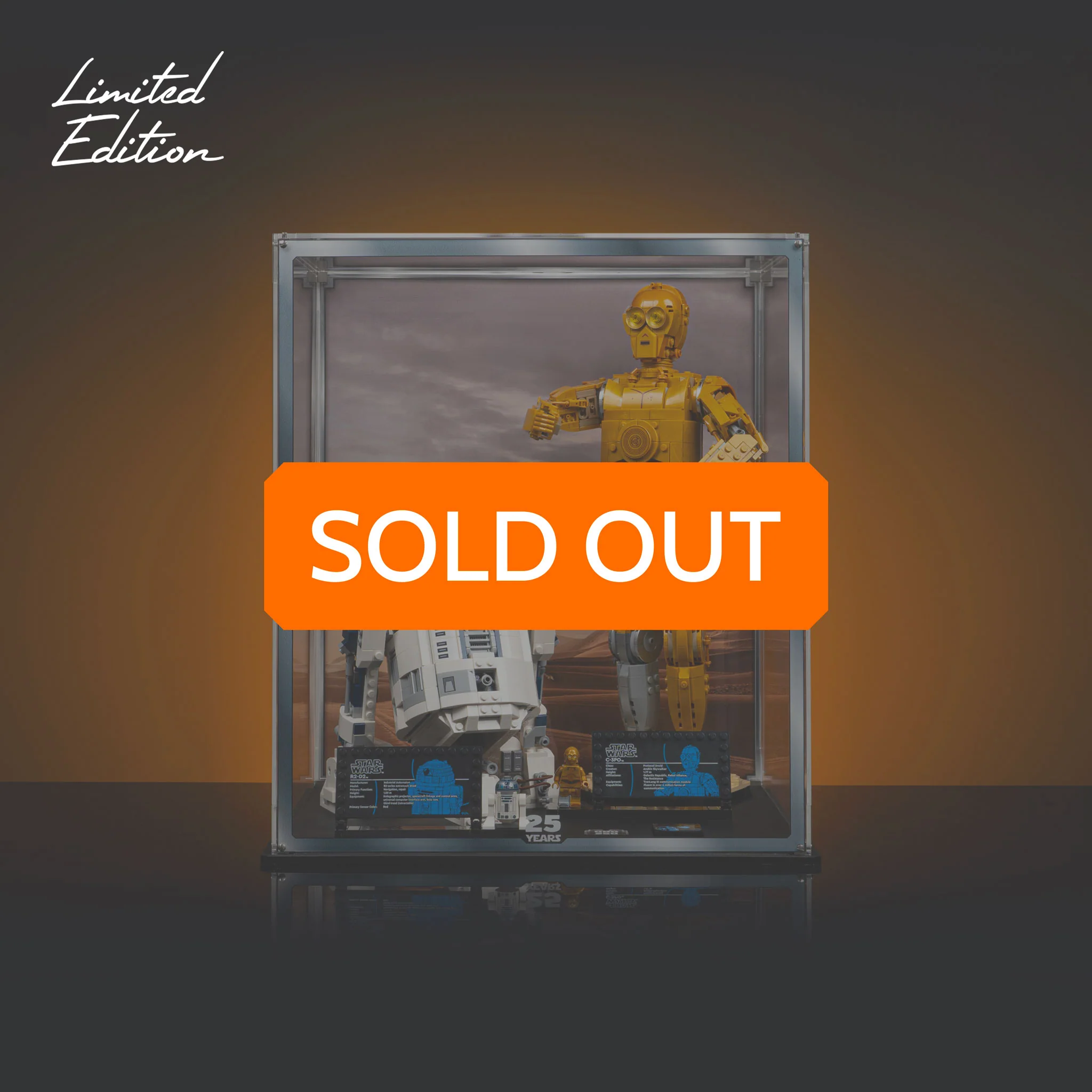 Limited Edition Display Case for LEGO® Star Wars⢠C-3PO and R2-D2 (75398, 75379)