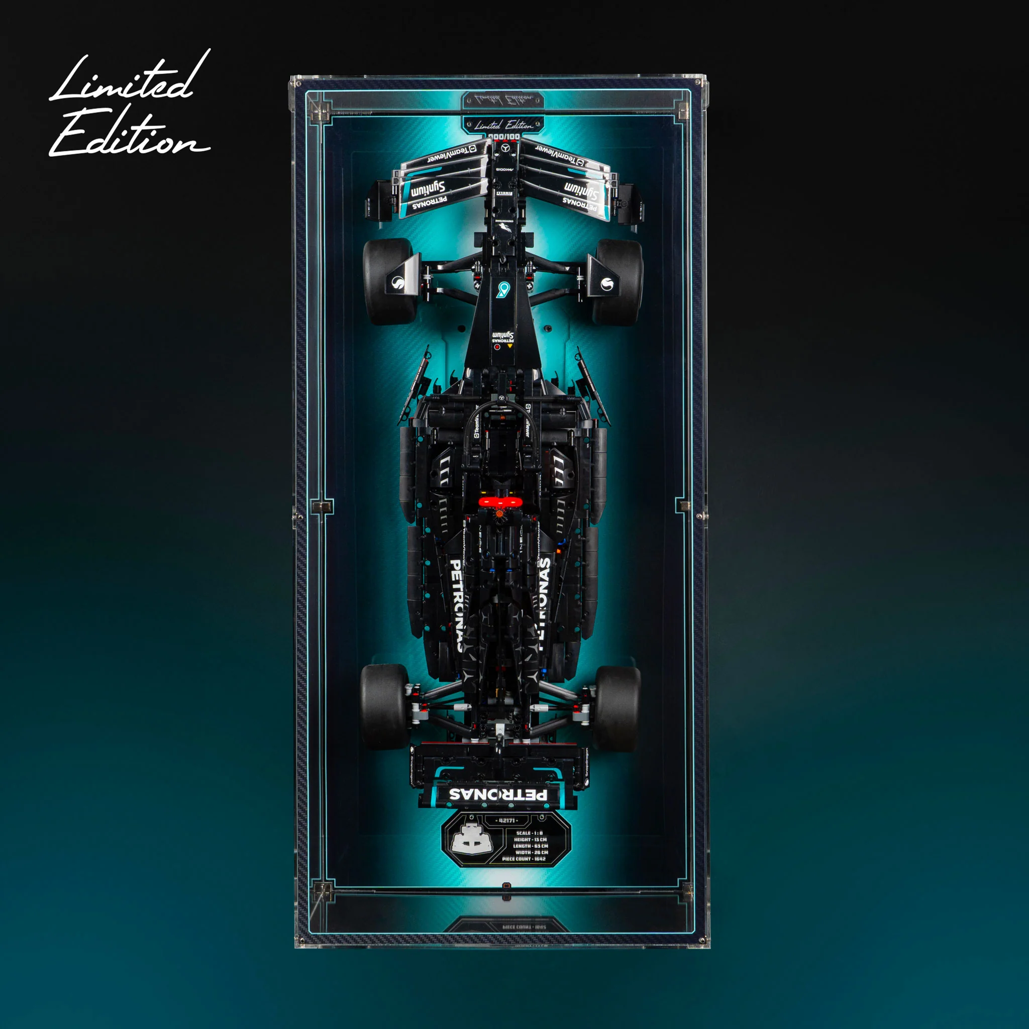 Limited Edition Wall Mounted Display Case for LEGO® Technic⢠Mercedes-AMG F1 W14 E (42171) - Image 2