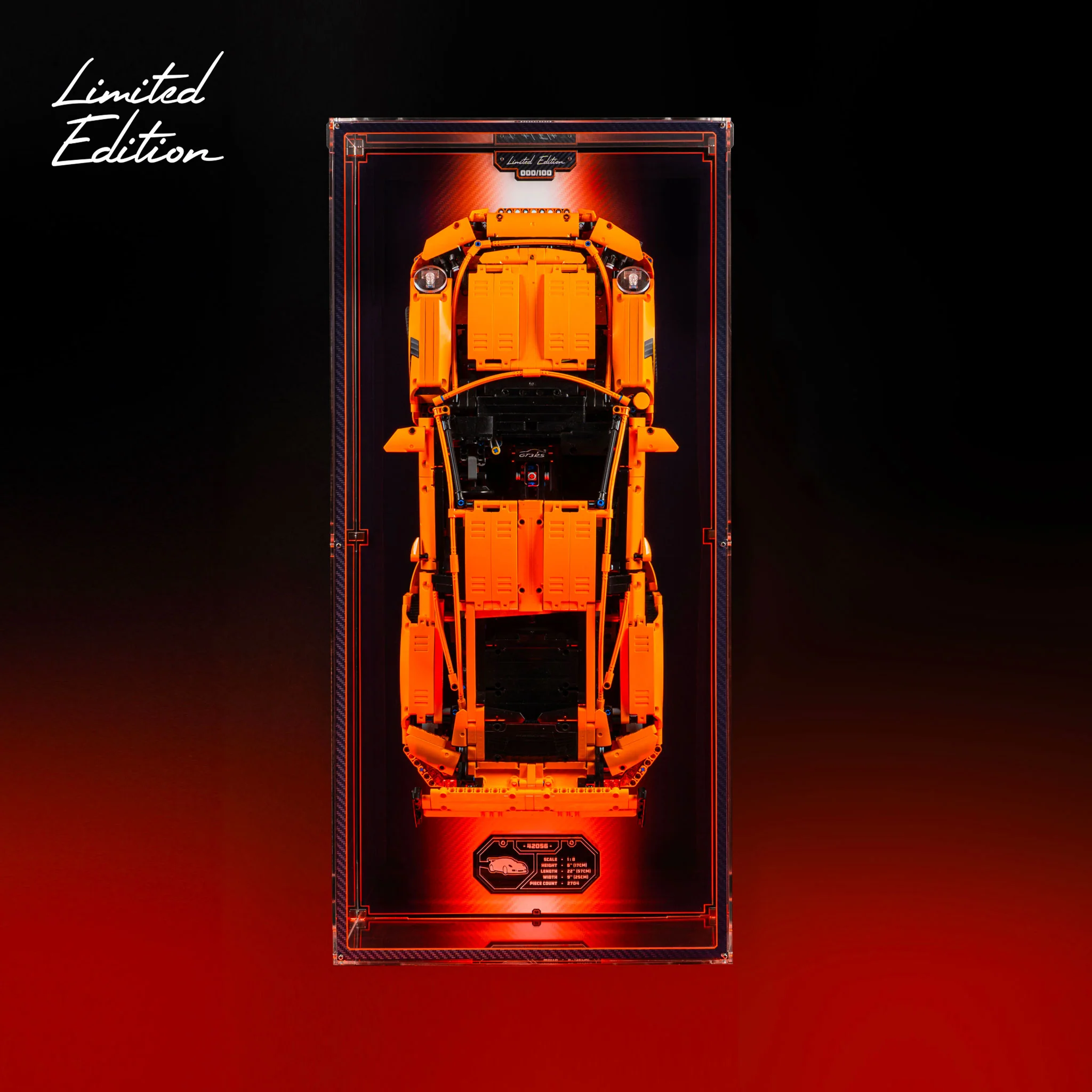 Limited Edition Wall Mounted Display Case for LEGO® Technic⢠Porsche 911 GT3 RS (42056) - Image 2