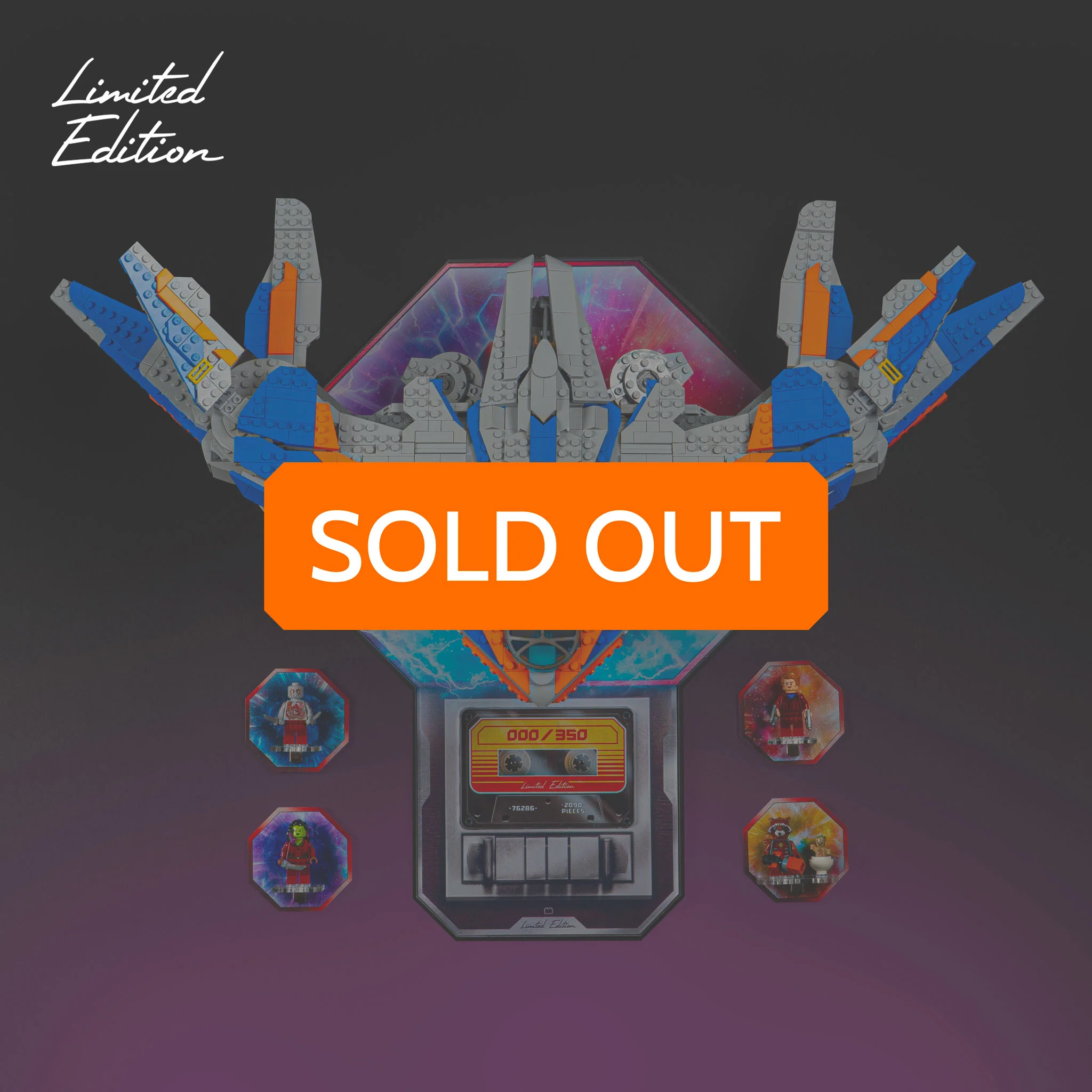 Limited Edition Wall Mounted Display Stand for LEGO® Guardians of the Galaxy: The Milano (76286)